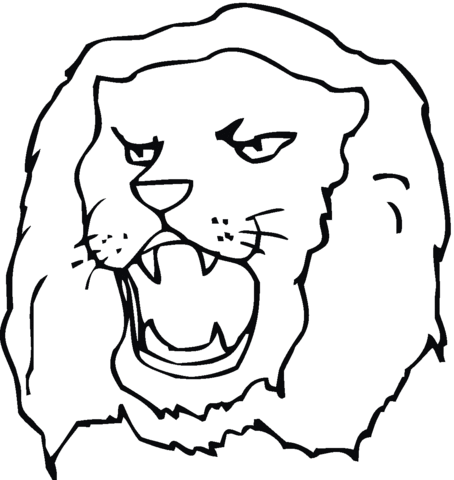 Lion 16 Coloring page