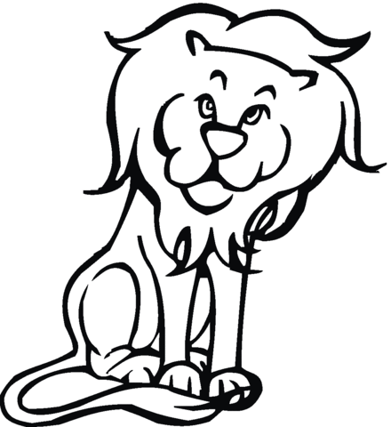 Lion 21 Coloring page