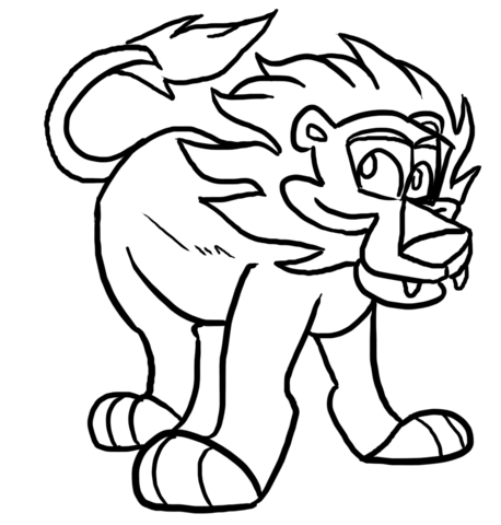 Lion Coloring page