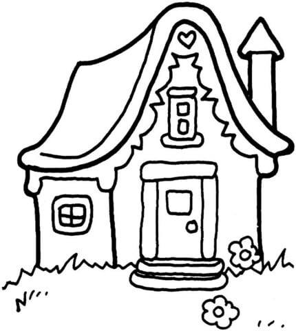 Little House  Coloring page