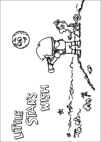 Little Stars Wish  Coloring page