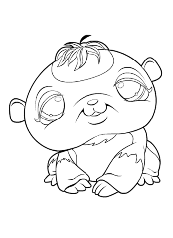 Littlest Pet Shop Panda  Coloring page