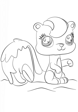 Littlest Pet Shop Squirrel Coloring page