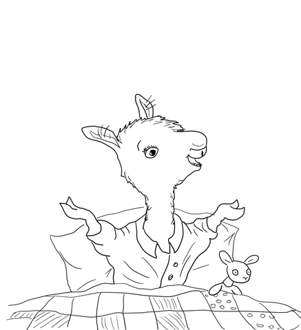 Llama Llama Home with Mama Coloring page