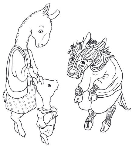 Llama Llama Meets the Teacher Coloring page