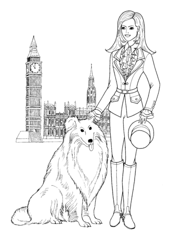 London Style Coloring page