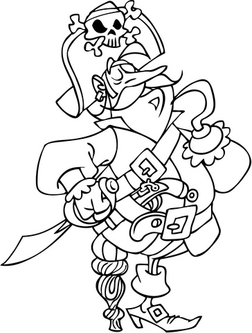 Long John Silver Coloring page