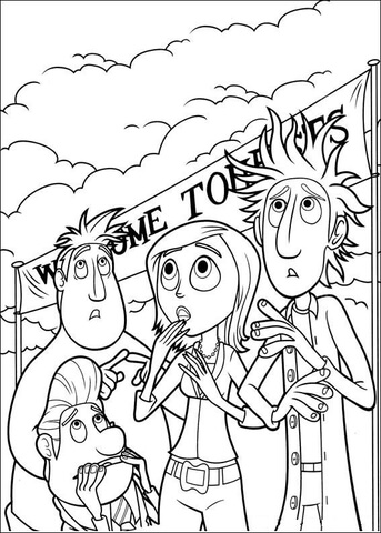 Looking At The Sky  Coloring page