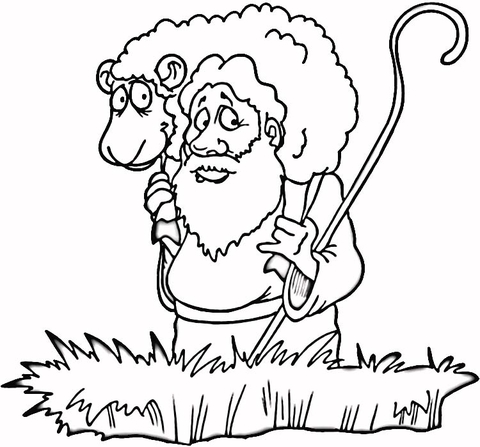 Lost Sheep  Coloring page