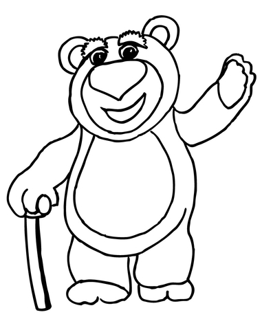 Lots-o-Huggin Bear  Coloring page