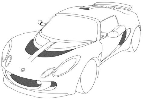 Lotus Exige Coloring page