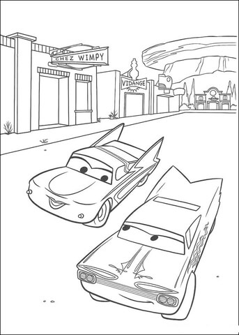 Flo and Ramone Coloring page