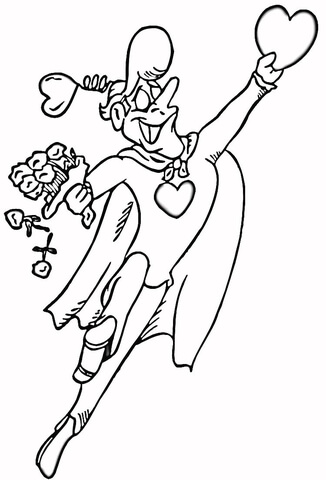 Lovely Macho Coloring page