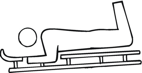 Luge  Coloring page