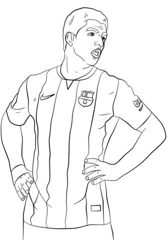 Luis Suarez Coloring page