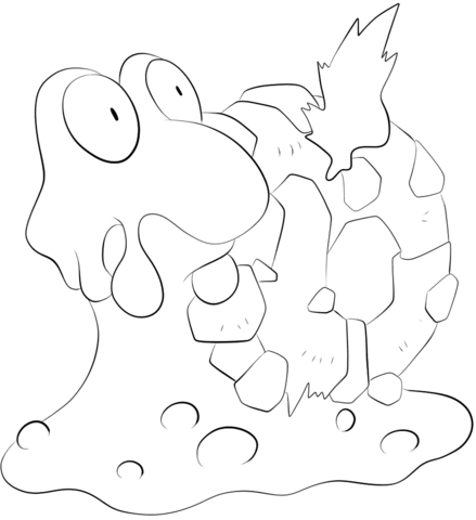 Magcargo Coloring page