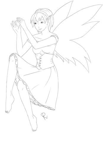 Magic Fairy Coloring page