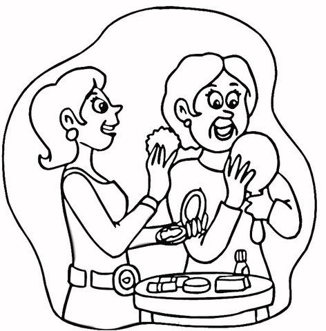 Make up  Coloring page