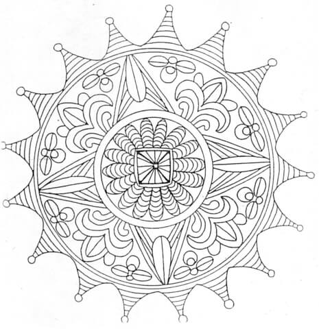 Mandala Coloring page