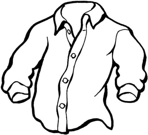 Manly Shirt  Coloring page