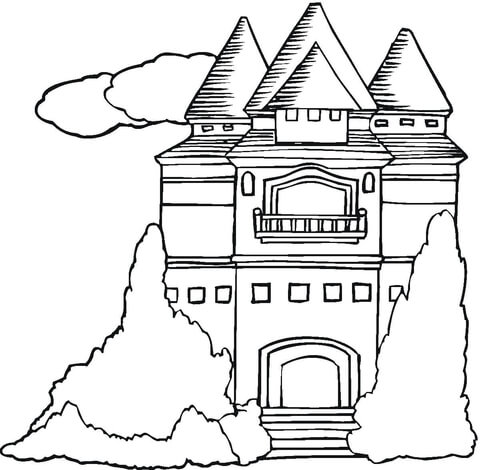 Mansion  Coloring page