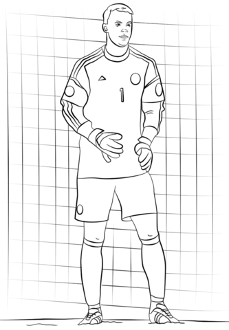 Manuel Neuer Coloring page