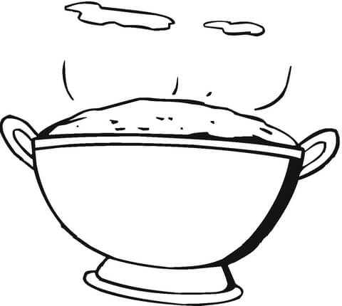 Mashed Potatoes  Coloring page