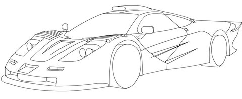 McLaren F1 Coloring page