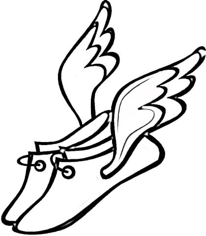 Mercury Shoes  Coloring page