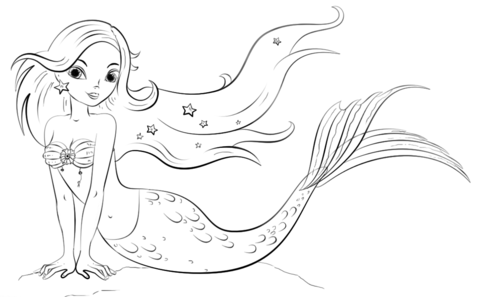 Mermaid Coloring page