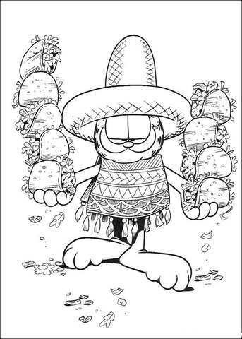 Mexican Food  Coloring page