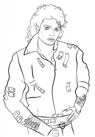 Michael Jackson Coloring page