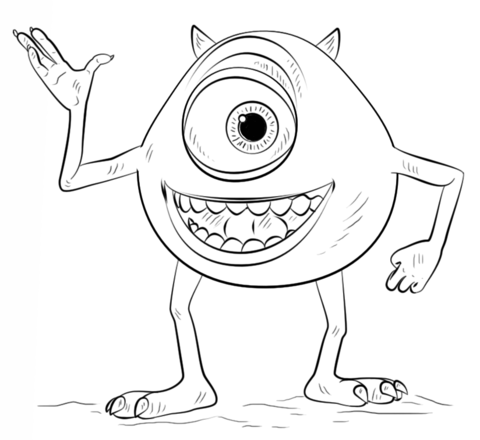 Mike Wazowski Coloring page