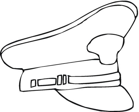 Peaked cap Coloring page