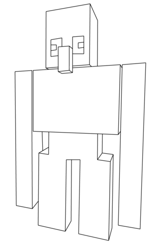 Minecraft Iron Golem Coloring page