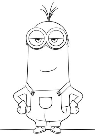 Minion Kevin Coloring page