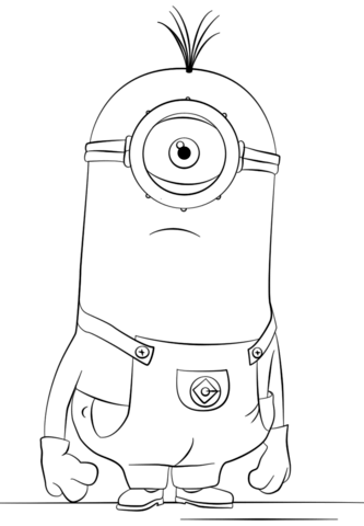 Minion Tim Coloring page