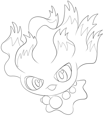 Misdreavus Coloring page