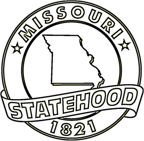 Missouri State  Coloring page