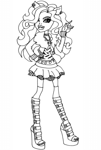 Monster High Clawdeen Wolf Coloring page