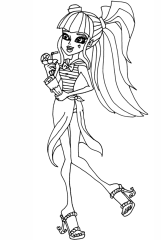 Monster High Draculaura Coloring page