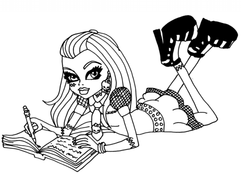 Monster High Frankie Stein Coloring page