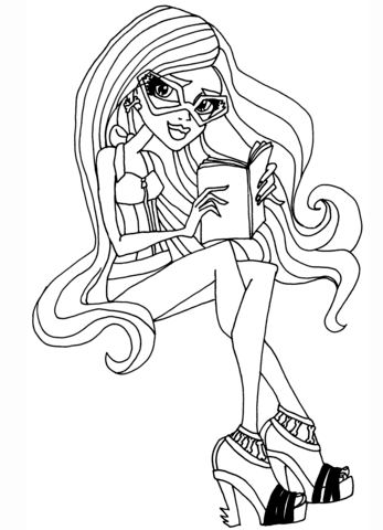 Monster High Ghoulia Doll Coloring page