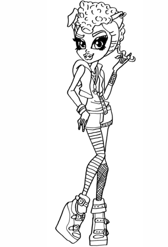 Monster High Howleen Wolf Coloring page