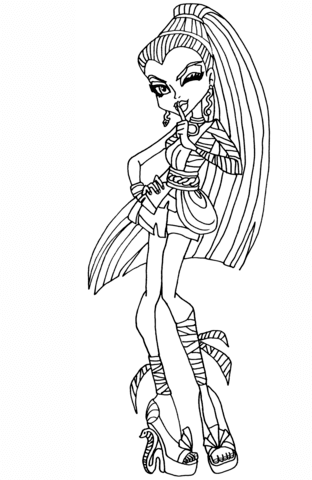 Monster High Nefera De Nile Coloring page