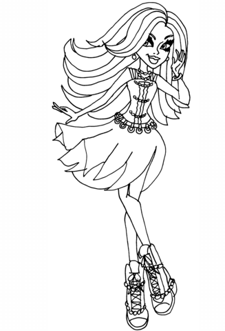 Monster High Spectra Vondergeist  Coloring page