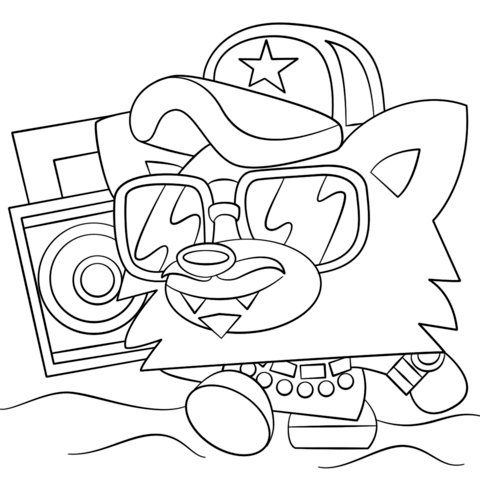 Moshi Monsters Blingo Coloring page