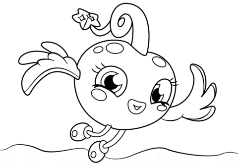 Moshi Monsters Luvli Coloring page