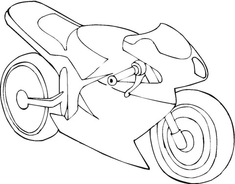 Stealth motorcycle Coloring page