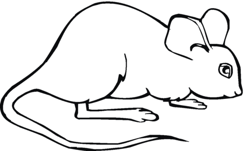 Big Mouse Coloring page